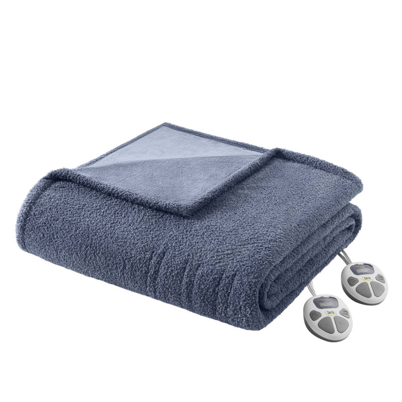 Couverture chauffante Dream, Bleu marine, Double