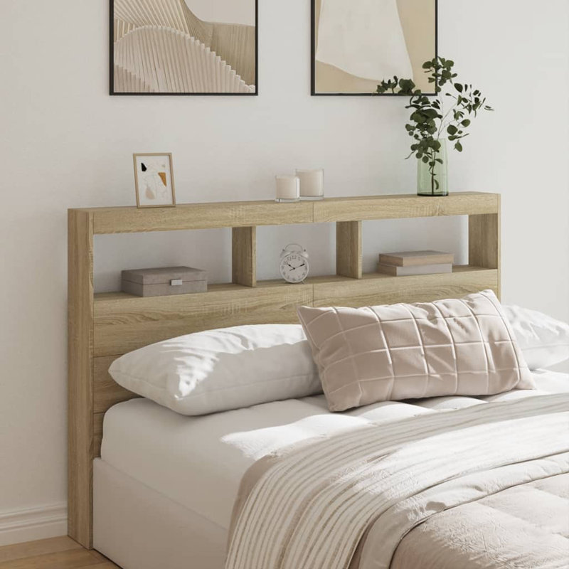 Cedria Headboard, Sonoma Oak, Kingsize - 160 x 200 cm