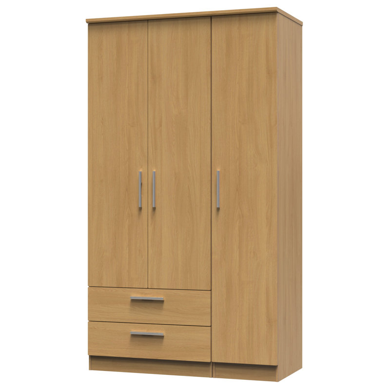 Borgeson Manufactured Wood Wardrobe, Modern Oak