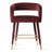 24" Velvet Counter Height Bar Stools With Gold Footrest-1806225273