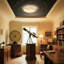 Remote Control Modern Moon Surface LED Ceiling Light - Dimmable-1126748086