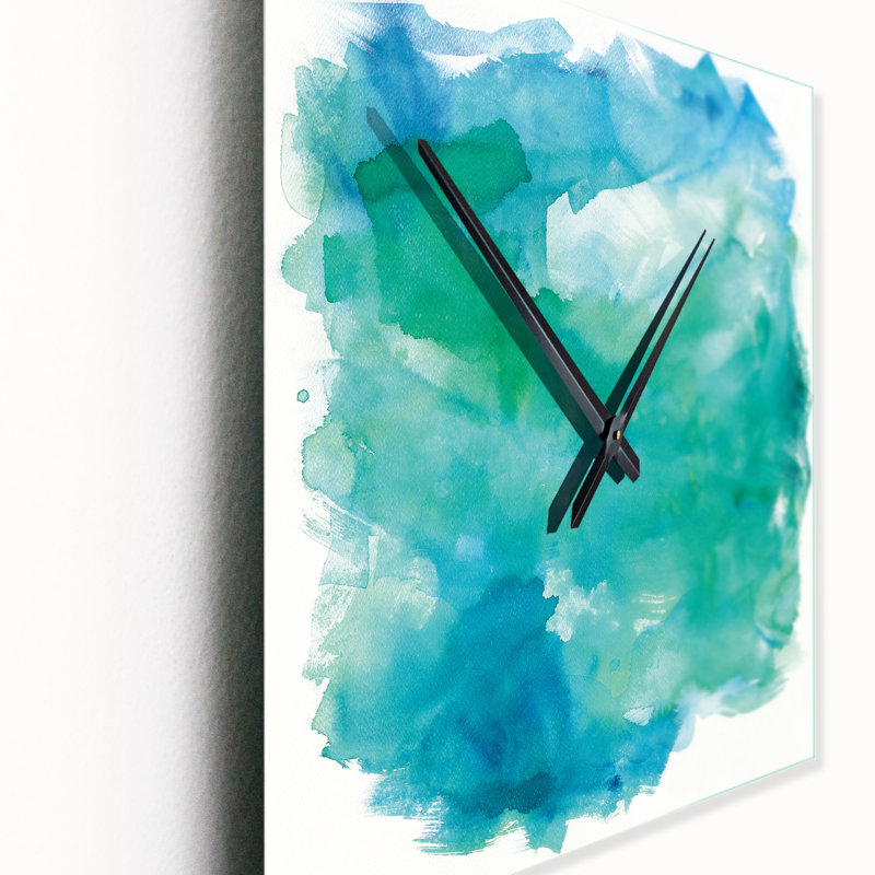 Horloge murale en verre de mer, Très grand
