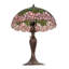 Lampe de table cabosse rose 23 po