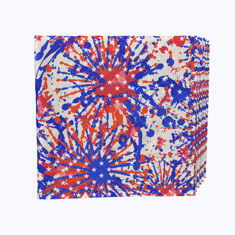 Polyester Abstract Square Napkin
