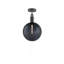 Fourche au plafond / globe / fumé / moyen / acier-825676491-825676488-809214909
