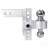 Alu Adjustable Trailer Drop Hitch,2Inch Receiver,6 Inch Adjustable