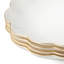 Scalloped 6.9" Bone China Appetizer Plate