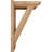 5 1/2"W x 18"D x 30"H Traditional Smooth Traditional Outlooker, Western Red Cedar-106952033-113947738