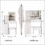 Ensemble de coiffeuse compact et polyvalent avec miroir à DEL avancé et rangement spacieux-1512133179