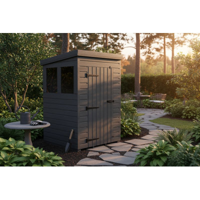 4x6 Pent Composite Shed