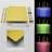 Fontana Gold Finish Square Multi-Color LED Rain Shower System with Ceiling Mount and Body Jets