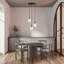 Edelie 3 - Light Black Cluster Pendant-2025140904