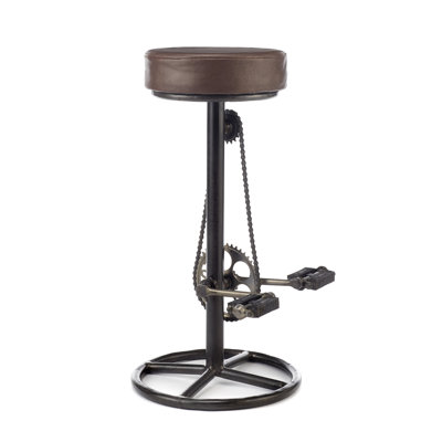 Singh Upholstered Counter Stool with Metal Frame