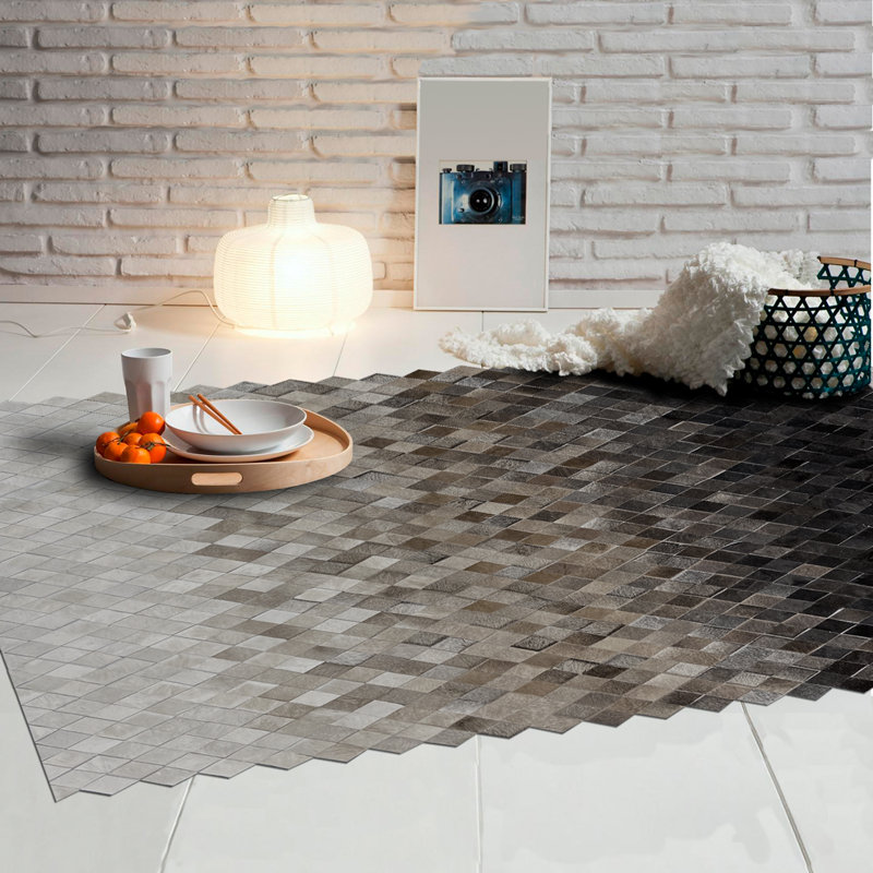 Demeter Cowhide Area Rug, Rectangle 9' x 12'