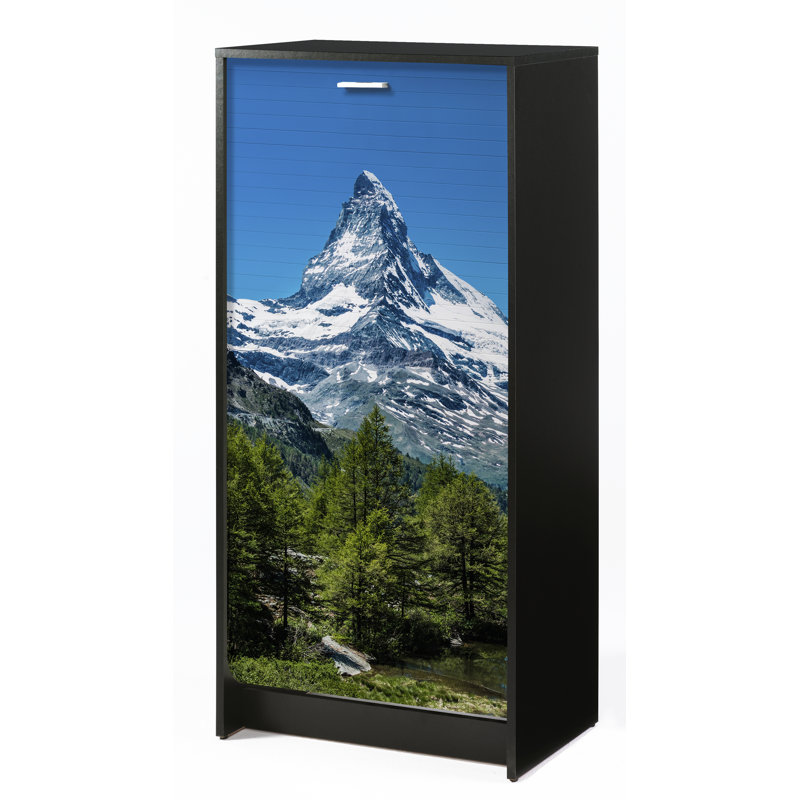 Shoot 21 Pair Shoe Storage Cabinet, Black