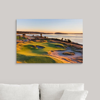 « chambres bay golf course, trou # 17 », reproduction de photo