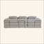 Canapé désossé, canapé modulaire compressé avec méridienne, canapé modulaire à assise profonde et canapé modulaire en chenille avec mousse à mémoire de forme, sans assemblage requis-1068106495