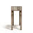 Antique Gold Frame Console Table and Wall Mirror Set Mirrored Glass Top