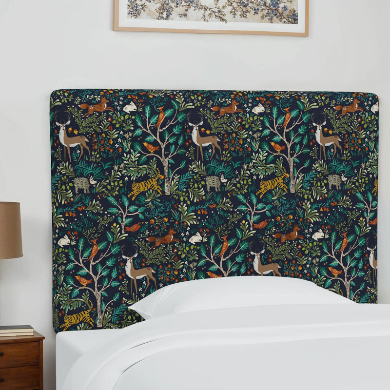 Eisley Upholstered Panel Headboard, Twin, Prance Admiral