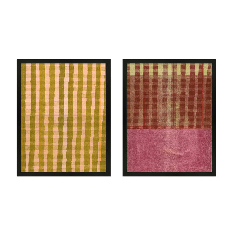 Chenin & Mulberry, Set of 2 by Mo Neuharth - Framed Wall Art, 30" H x 24" W, Framed Wrapped Canvas, White