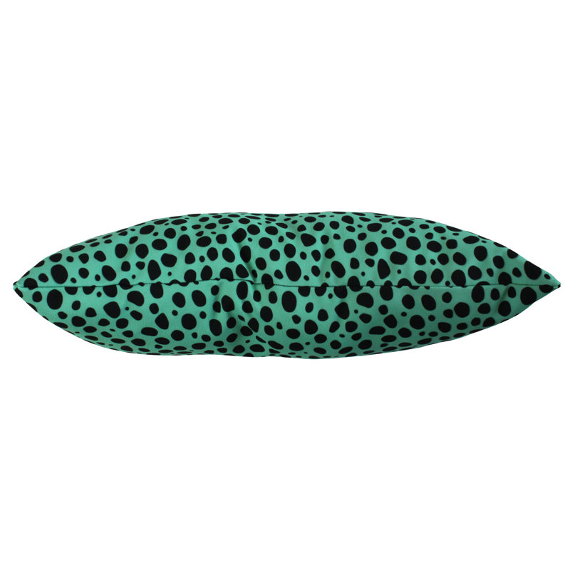 Housse de coussin rectangulaire et insert en polyester Emer, Bleu sarcelle