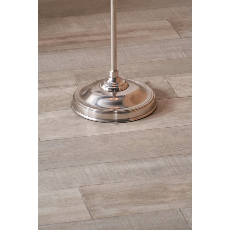 Dellie 123cm Chrome Traditional Floor Lamp