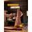 Scandinavian Solid Wood Storage Food Cabinet