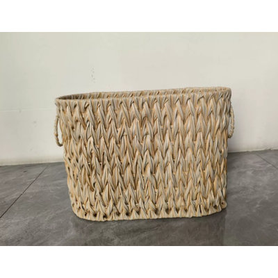 Porte-papier hygiénique en osier avec sachet lavande