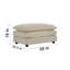 Chenille avec, couleur beige, tissu de qualité supérieure, fabrication en bois High Two - coussins personnalisables