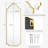 Lilith Metal Full Length Leaner Mirror-101929823-87144386