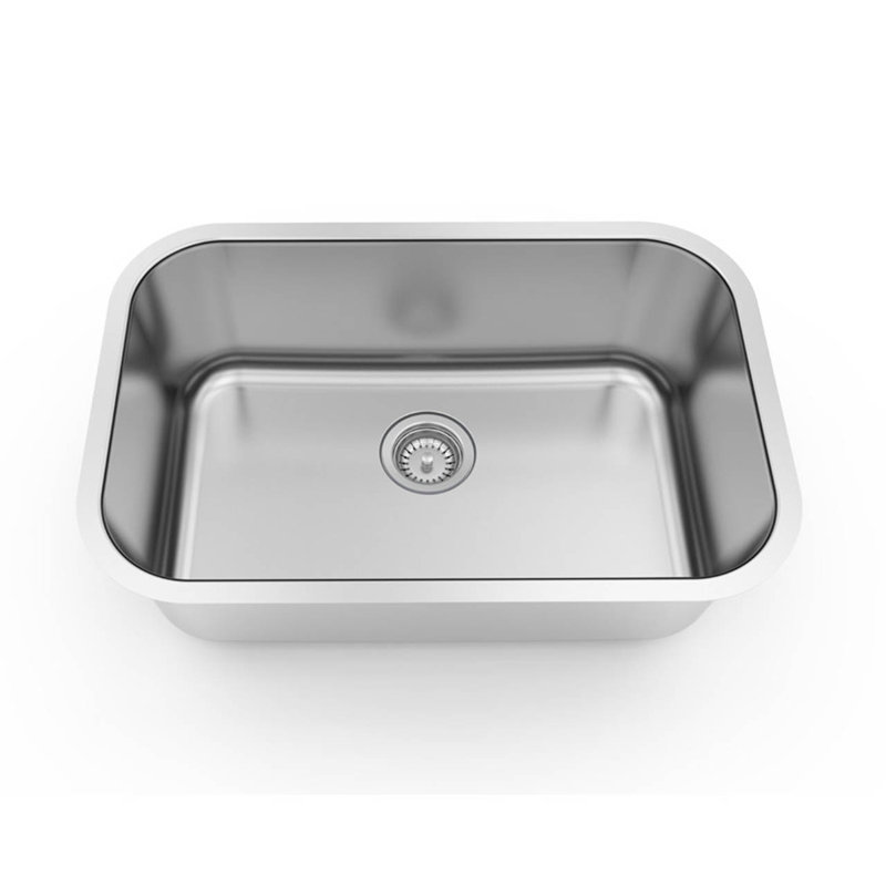 Dowell 18'' W Single Bowl Stainless Steel Undermount Kitchen Sink