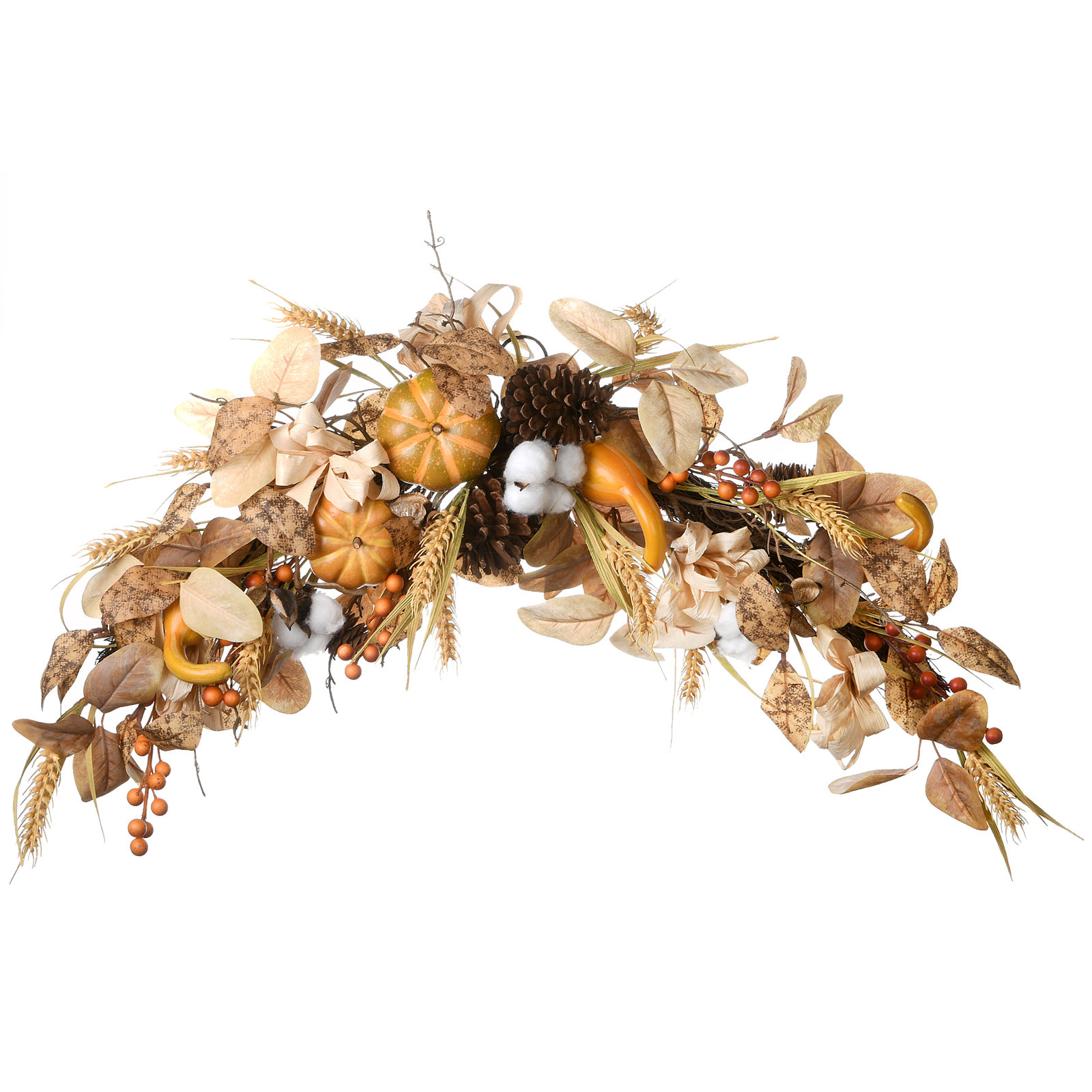 36" Autumn Pine Nut Swag