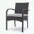 Wicker Armchair set of 2 with soft seat cushion