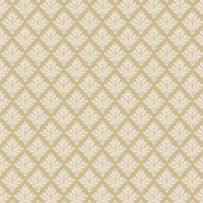 Martha Stewart Artisan Floral Antique Gold Wallpaper, Gold