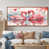 Toile avec cadre flottant brun