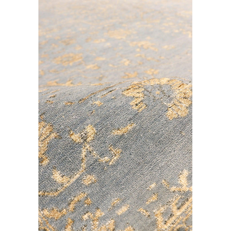 Canvello Transitional Hand Knotted Bsilk & Wool Area Rug - 8'11" X 11'9"
