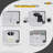 3'' LED Fire Rated & Certified Square Ultra Slim Downlight - Selectable Color, Dimmable 550 Lumens 