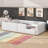 Twin Size Upholstered Platform Bed With Guardrail