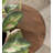 Round Ribbed Wood Drink Table-2076571536