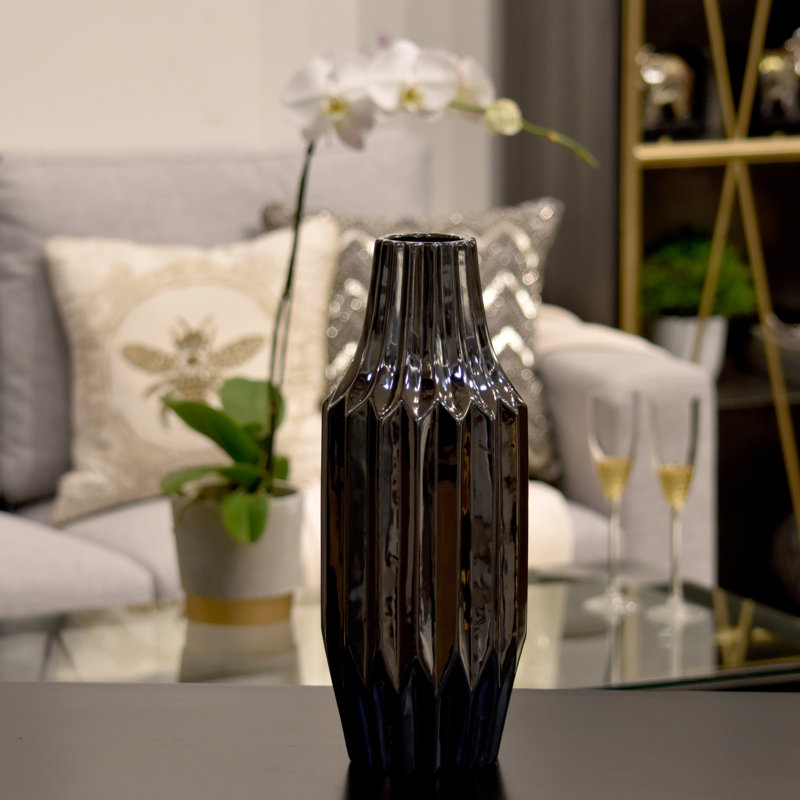 Gordonsville Ceramic Table Vase, 14.5" H x 5.5" W x 5.5" D