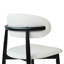 Chaise de salle à manger rembourrée en similicuir et bois d'hévéa Juvan (ensemble de 4)-819030769-819030284