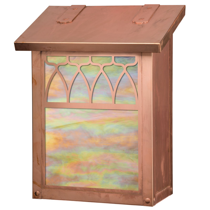 Boîte aux lettres murale Abingt, Or irisé, Vieux sou