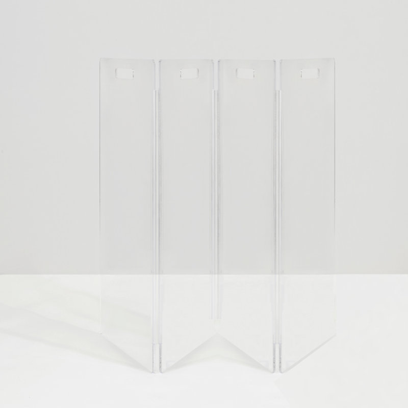 Clear Zig Zag Pet Gate, 4-Panel, 30" H x 60" W x 0.25" D