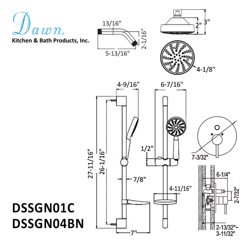 Grand Canyon Series Diverter Complete Shower System with Rough in-Valve, Chrome