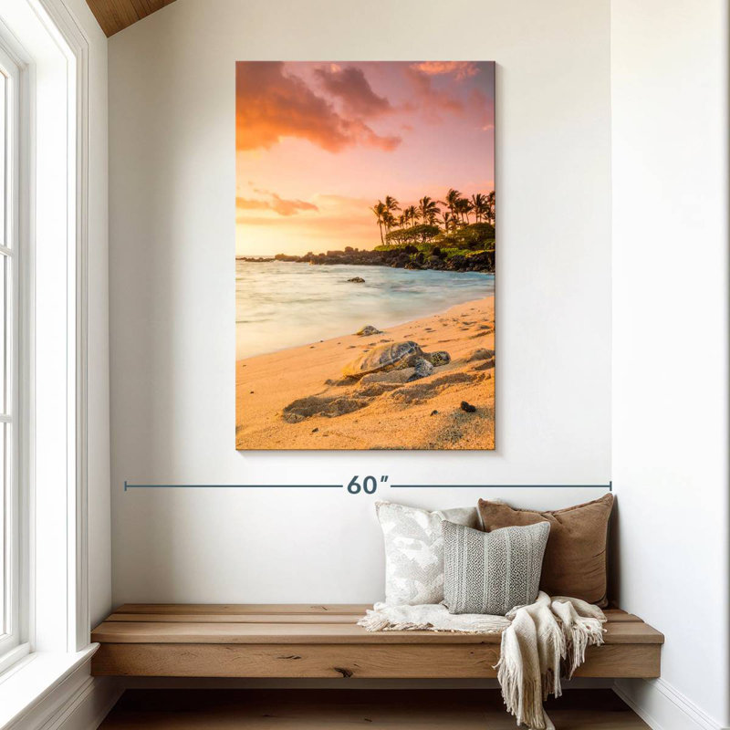 Brampt Kukio Beach Turtle, 48" H x 32" W