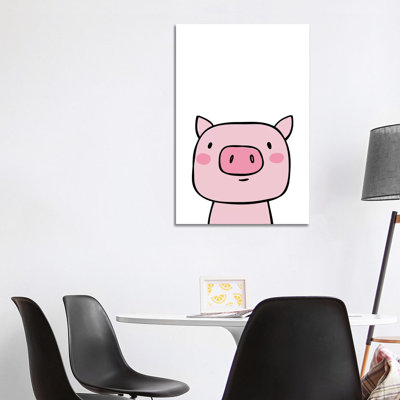 Pig Pink by Pixy Paper - Wrapped Canvas Painting