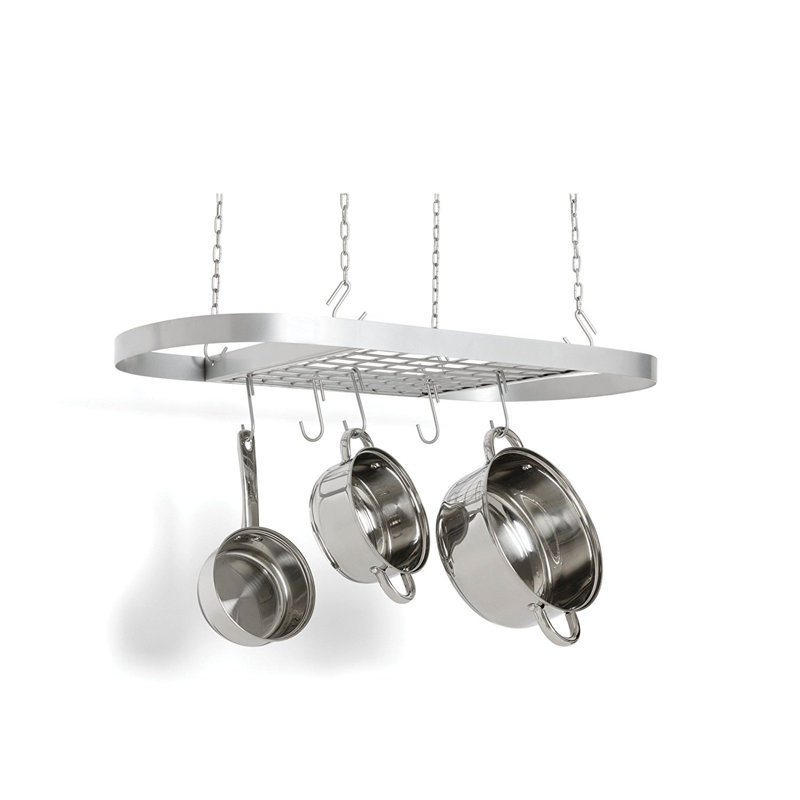 Stainless Steel Oval Hanging Pot Rack