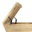 Table basse à plateau relevable moderne en bois de manguier l 36 po Abba-78332208