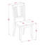 ENSEMBLE 3 pièces comprenant 1 table de salle à manger à piédestal et 2 chaises de salle à manger en acajou avec panneau arrière - finition acajou-1134924734-1134924730-1134924731