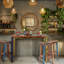 Table rectangulaire Lara, hauteur du bar, 55 po x 35 po